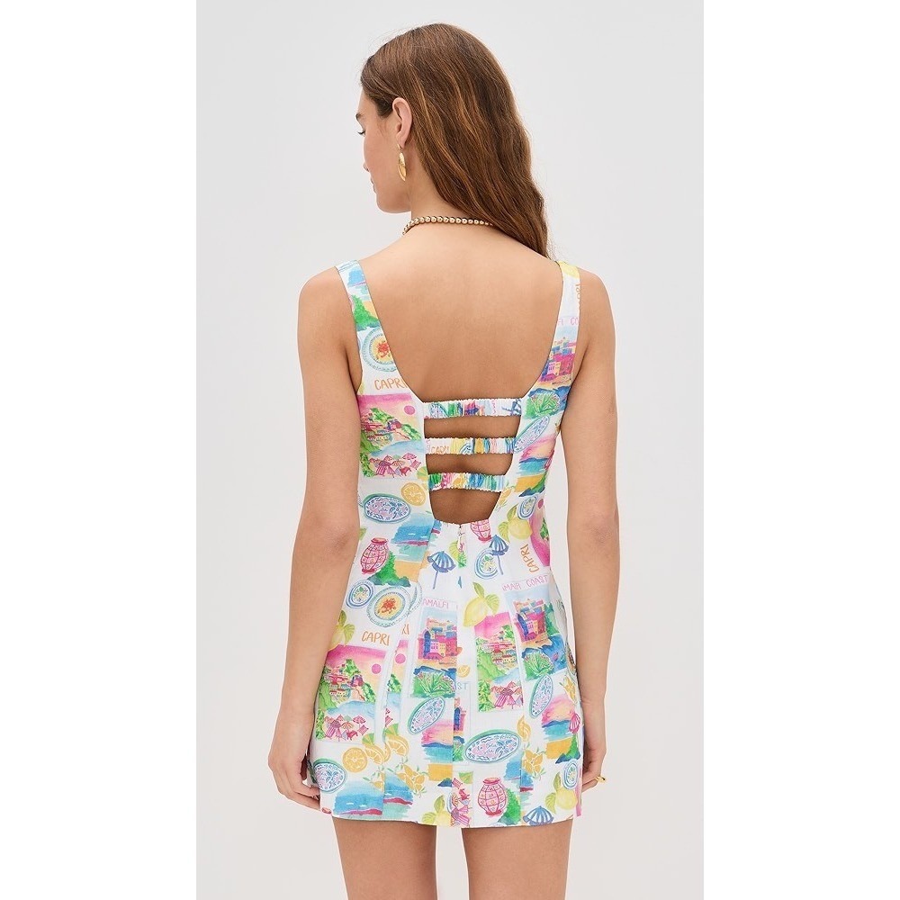 Revolve Show Me Your Mumu Amalfi Coast Steph Mini Dress Capri Postcard size L - Picture 2 of 5